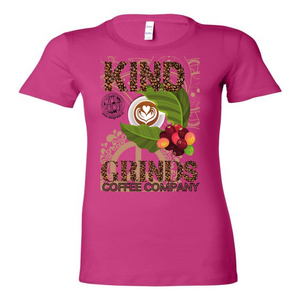 Kind Grinds Fresh Cherries - (LADIE'S)  Bella & Canvas T-SHIRT