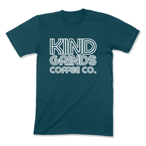KIND GRINDS COFFEE CO. - "FUNKY FRESH FONT" - MEN'S T-SHIRT - BELLA & CANVAS