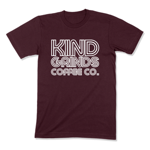 KIND GRINDS COFFEE CO. - "FUNKY FRESH FONT" - MEN'S T-SHIRT - BELLA & CANVAS