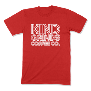 KIND GRINDS COFFEE CO. - "FUNKY FRESH FONT" - MEN'S T-SHIRT - BELLA & CANVAS